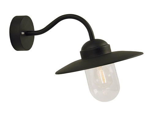 Foto van Wandlamp Luxembourg E27 zwart IP54 Wandlamp Luxembourg E27 zwart IP54