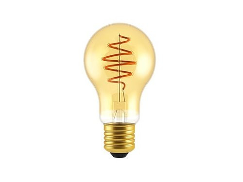 Foto van Nordlux LED GLS E27 4,9-35W 2200K filament spiraal gold dimbaar Nordlux LED GLS E27 4,9-35W 2200K filament spiraal gold dimbaar
