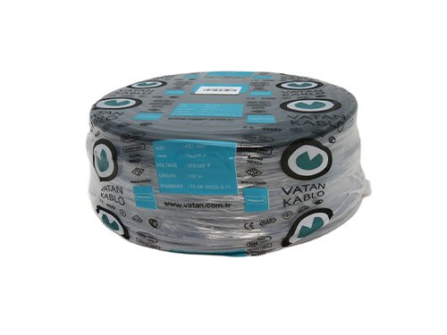 Kabel H05VV-F VMVL rond 4x1qmm zwart 100 Meter