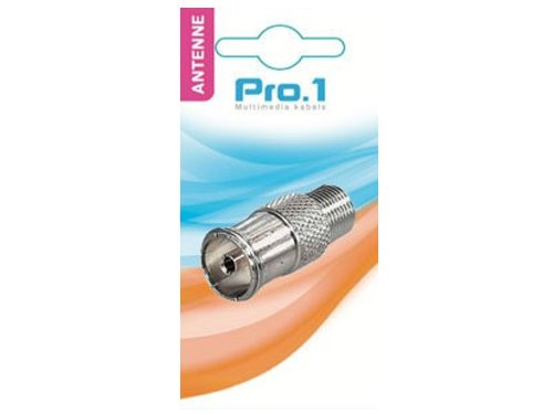 F-connector female ->coax female