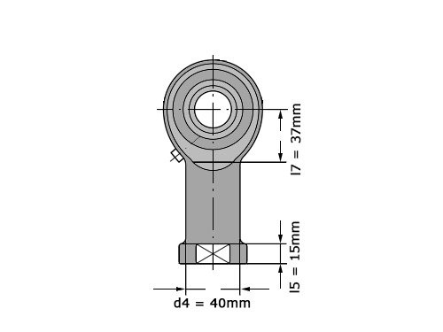 INA Stangkop GIKR30 PB (30x70x37mm)