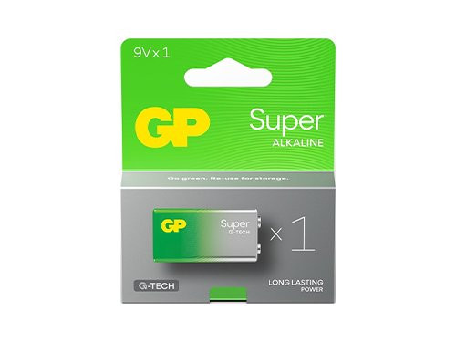 Foto van GP Super Alkaline batterij E 9V blister(1) GP Super Alkaline batterij E 9V blister(1)