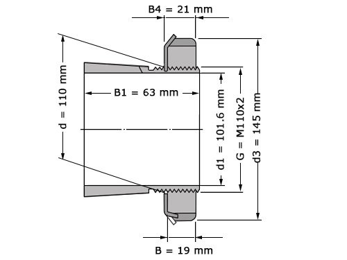 SKF Trekbus HE222 (101.6x145x63mm)