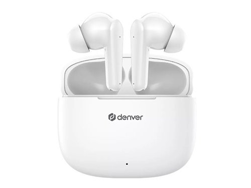 Foto van Bluetooth draadloze earbuds compact + oplaadcase wit Bluetooth draadloze earbuds compact + oplaadcase wit