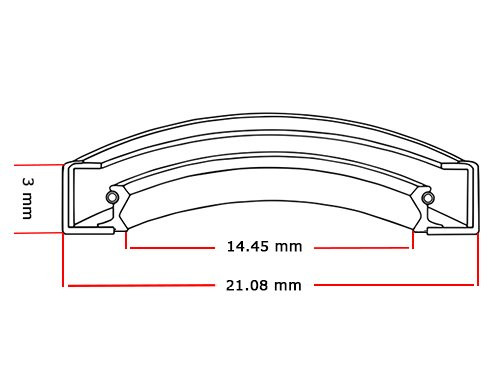 INA Oliekeerring GR15 21 3 (14.45x21.08x3mm)