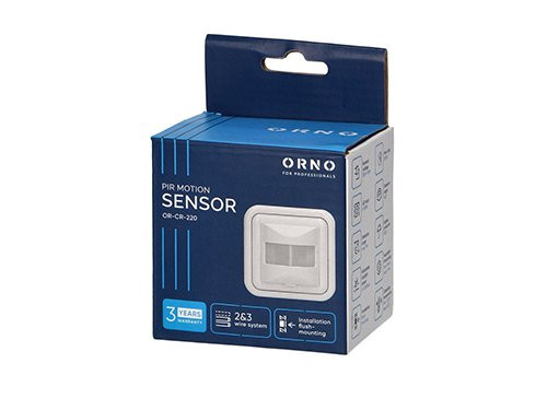 Foto van Bewegingsmelder IR inbouw wand wit - 2/3 draads Bewegingsmelder IR inbouw wand wit - 2/3 draads