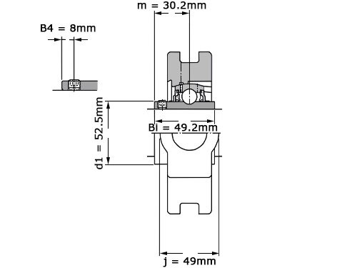 SKF Lagerblok Span UCT208 H (40mm)