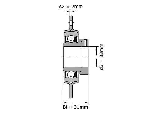 Foto van INA Lagerblok Plaatstaal Rond RA20 (20mm) INA Lagerblok Plaatstaal Rond RA20 (20mm)