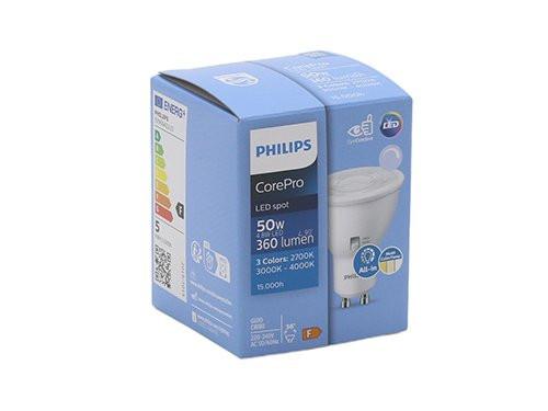 Philips LED spot GU10 4,8-50W 3CCT dimbaar