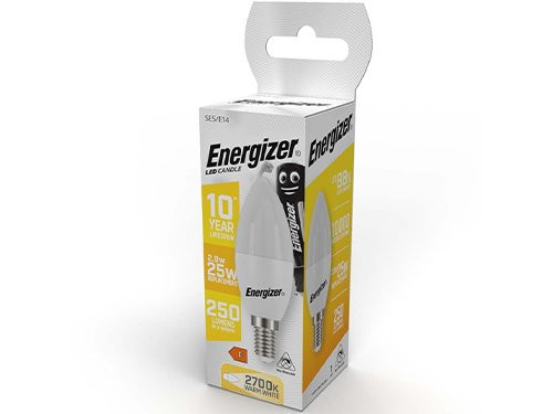 Foto van Energizer LED kaars E14 2,9-25W 2700K mat Energizer LED kaars E14 2,9-25W 2700K mat