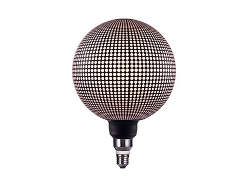 Foto van Nordlux LED Globe G200 E27 5-10W 2700K MAGICIAN stippen zwart Nordlux LED Globe G200 E27 5-10W 2700K MAGICIAN stippen zwart
