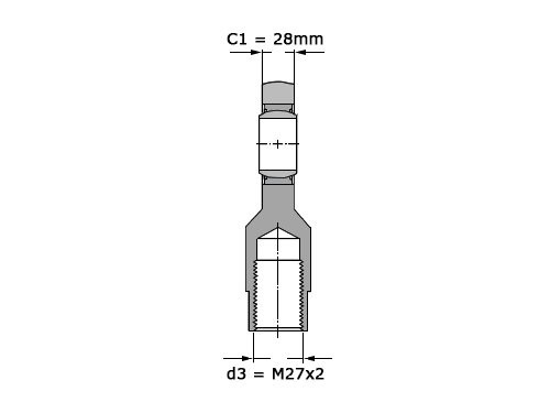Foto van SKF Stangkop SIQG32 ES (32x72.5x32mm) SKF Stangkop SIQG32 ES (32x72.5x32mm)