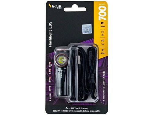Foto van Technik LED hoofdlamp L05 oplaadbaar compact 700 lumen Technik LED hoofdlamp L05 oplaadbaar compact 700 lumen