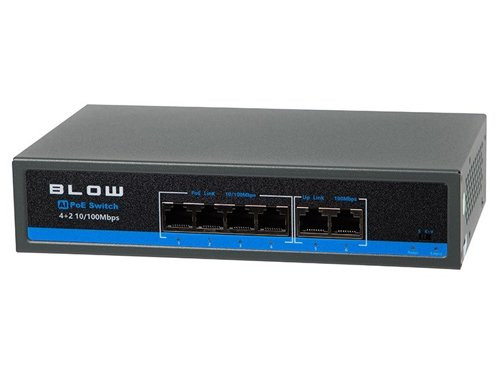 PoE Netwerk switch 4 poorts 10/100/1000Mbps