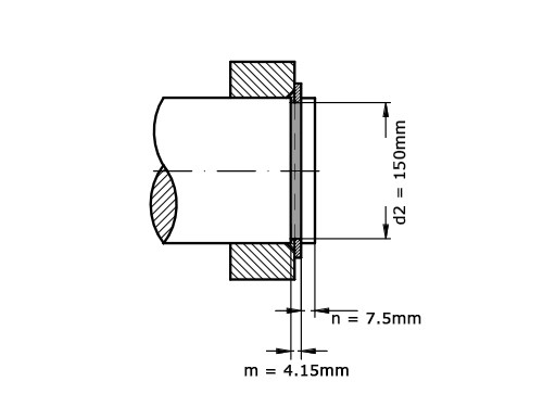 Seegerring DIN 471 155mm