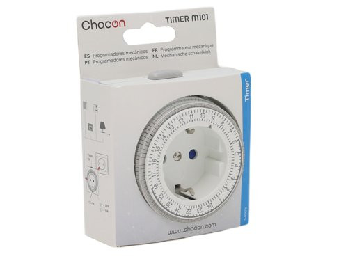 Tijdschakelklok dagprogramma 15min. vierkant blister