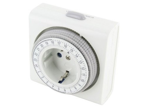 Tijdschakelklok dagprogramma 15min. vierkant blister