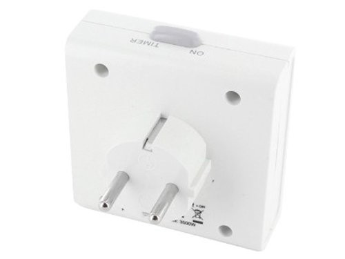 Tijdschakelklok dagprogramma 15min. vierkant blister