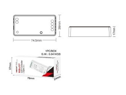 Zigbee RGB-CCT Controller voor LED Strips