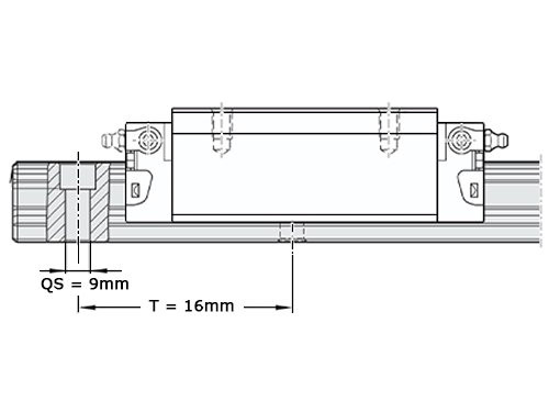Bosch Rexroth Kogelwagen Koolstofstaal KWD-035-SLH-C2-P-1 Zonder Kogelketting