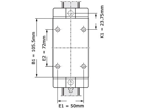 Bosch Rexroth Kogelwagen Koolstofstaal KWD-035-SLH-C2-P-1 Zonder Kogelketting