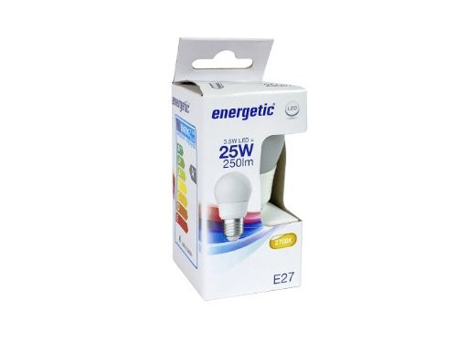 Foto van Energetic LED kogel E27 2,9-25W 2700K mat Energetic LED kogel E27 2,9-25W 2700K mat