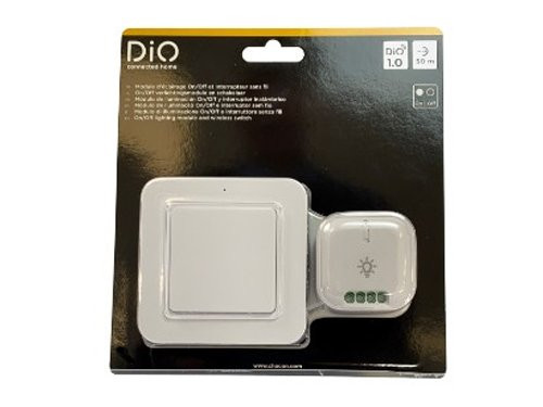 DiO Set draadloos schakelen 1x module + wandschakelaar