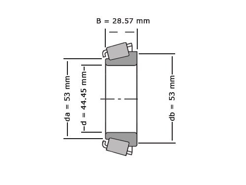 Timken Kegellager 33885 (44.45x0x28.58mm)