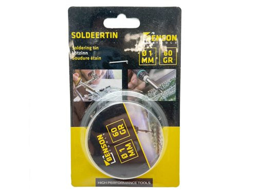 Soldeertin harskern diameter 1,0mm rol 60gr