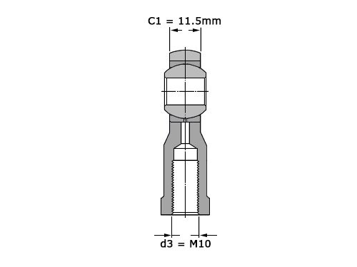 Foto van SKF Stangkop SIKAC10 M (10x29x14mm) SKF Stangkop SIKAC10 M (10x29x14mm)