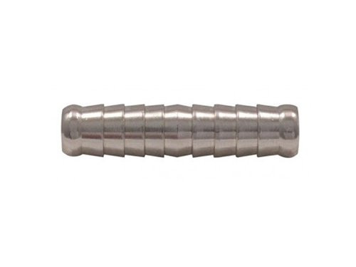 Foto van SLANGVERBINDER 10 X 10 MM MESSING VERNIKKELD SLANGVERBINDER 10 X 10 MM MESSING VERNIKKELD