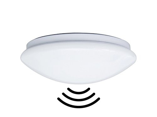 Foto van LED Plafonniere 255mm wit 9W Tri-White IP44 + sensor LED Plafonniere 255mm wit 9W Tri-White IP44 + sensor