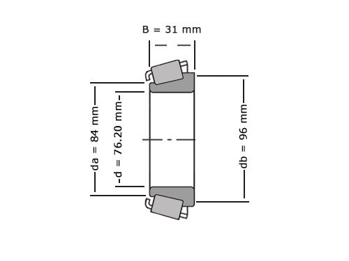 NTN Kegellager 4T-42688 (76.2x102x31mm)