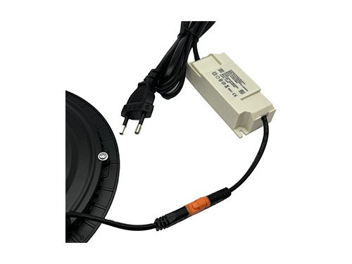 LED panel downlight 9W 3000K incl. driver zwart