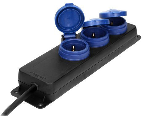 SWD TCD zwart IP44 H05 3x1,5qmm 3m 3V met klep