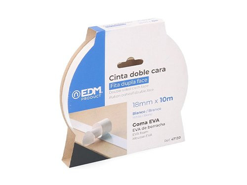 Dubbelzijdige tape 18mm rol 10m