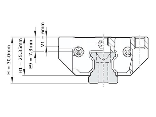 Bosch Rexroth Kogelwagen Koolstofstaal KWD-020-FNS-C1-H-1 Met Kogelketting