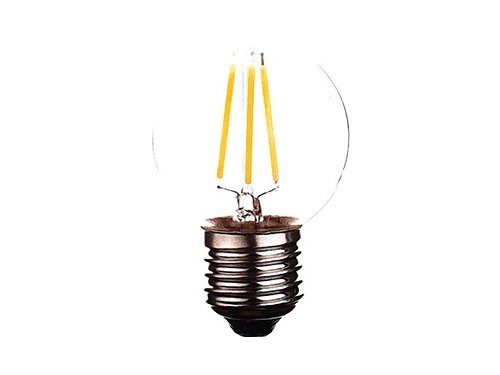LED kogel E27 1-10W 2200K filament helder