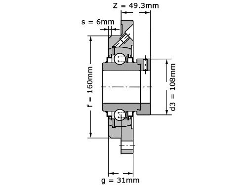Foto van INA Lagerblok Rond RME80 (80mm) INA Lagerblok Rond RME80 (80mm)