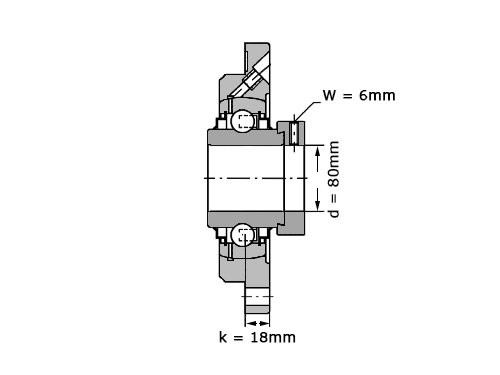 Foto van INA Lagerblok Rond RME80 (80mm) INA Lagerblok Rond RME80 (80mm)