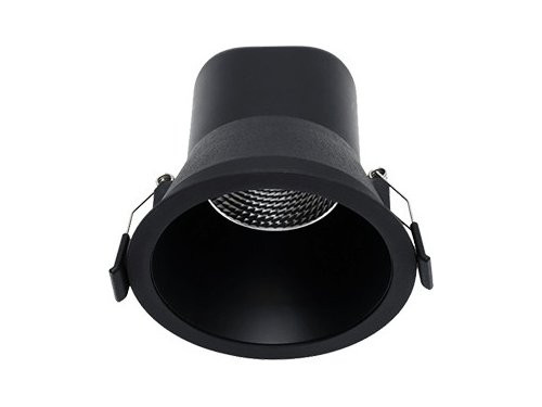 LED downlighter zwart reflector 6W 3000K dimbaar