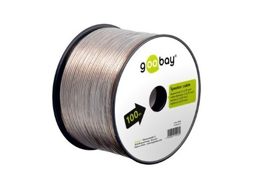 Luidsprekersnoer 2 x 0,75qmm transparant