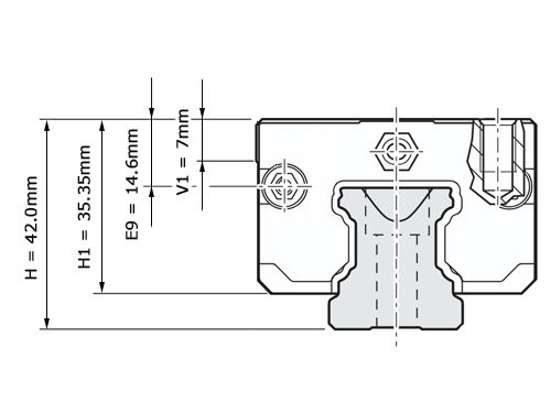 Bosch Rexroth Kogelwagen Super Koolstofstaal KWD-030-SKS-C1-H-1 Zonder Kogelketting
