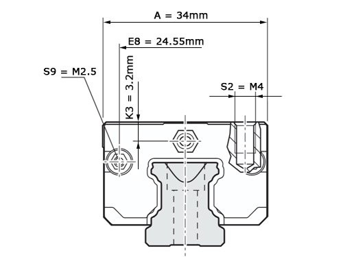Bosch Rexroth Kogelwagen Super Koolstofstaal KWD-015-SKS-C0-N-1 Zonder Kogelketting - SS