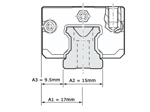 Bosch Rexroth Kogelwagen Super Koolstofstaal KWD-015-SKS-C0-N-1 Zonder Kogelketting - SS