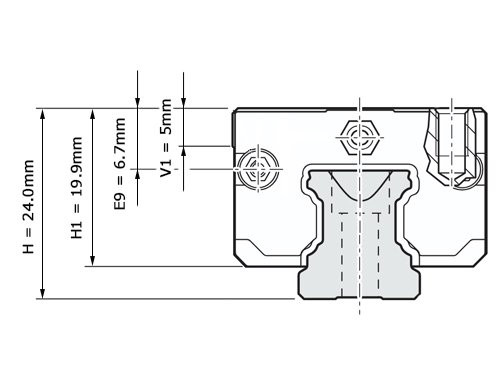 Bosch Rexroth Kogelwagen Super Koolstofstaal KWD-015-SKS-C0-N-1 Zonder Kogelketting - SS