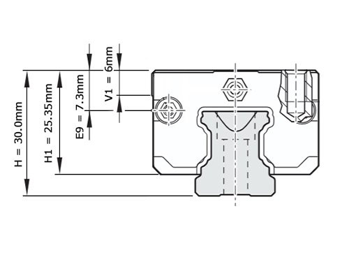 Bosch Rexroth Kogelwagen Koolstofstaal KWD-020-SNS-C0-N-1 Zonder Kogelketting