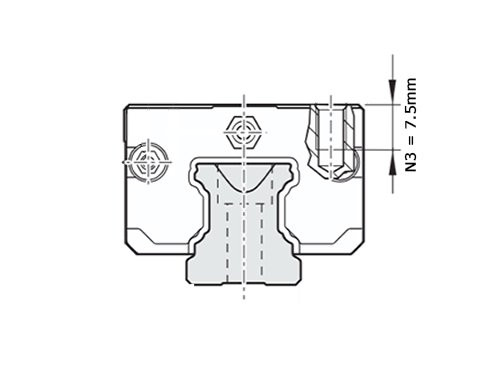 Bosch Rexroth Kogelwagen Koolstofstaal KWD-020-SNS-C0-N-1 Zonder Kogelketting