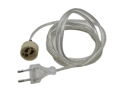 Foto van Lamphouder GU10 met snoer 2m Lamphouder GU10 met snoer 2m