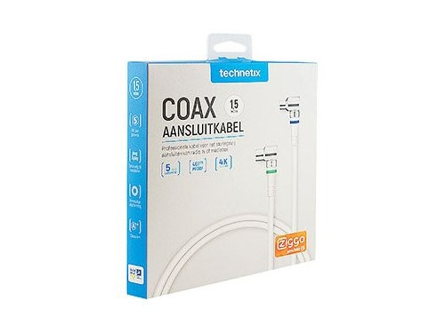 Coax aansluitkabel compleet haaks IEC 1,5m